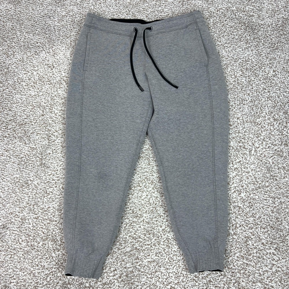 Lululemon Pants Womens 12 Gray High Rise Jogger Sweatpants Pockets Yoga Gym